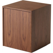 New Works - Mass Beistelltisch - Walnuss | mit Schublade