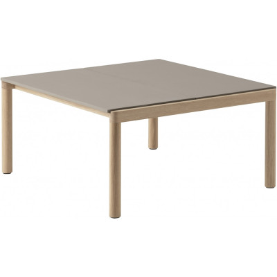 Muuto - Couple Couchtisch 2 Tischplatten Glatt - Taupe / Eiche Muuto - Couple Couchtisch 2 Tischplatten Glatt - Taupe / Eiche