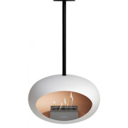 Le Feu - Dome Sky Bioethanol-Kamin Weiß - Schwarz | Stahl | 140 cm