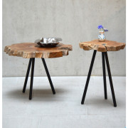 Jan Kurtz - Riff Beistelltisch - Ø40cm -  H57 cm | Schwarz