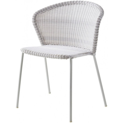 Cane-line - Lean Stuhl -  stapelbar - Weißgrau Cane-line - Lean Stuhl -  stapelbar - Weißgrau