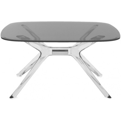 Kartell - Blast Couchtisch 80x80 cm - Rauch / Kristallklar-Chrom Kartell - Blast Couchtisch 80x80 cm - Rauch / Kristallklar-Chrom