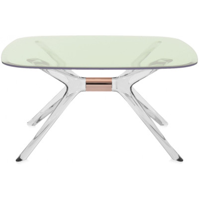 Kartell - Blast Couchtisch 80x80 cm - Grün / Kristallklar-Bronze Kartell - Blast Couchtisch 80x80 cm - Grün / Kristallklar-Bronze