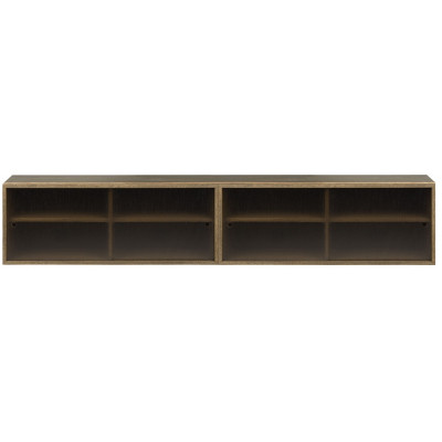 Northern - Hifive Glas Wandregal 200 - Eiche geräuchert Northern - Hifive Glas Wandregal 200 - Eiche geräuchert