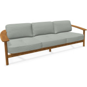 Emu - Twins Sofa 3-Sitzer Teak - 09 Salbei (Standard)