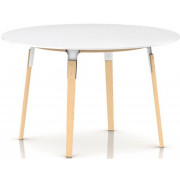 Magis - Steelwood Tisch Ø120 cm - Weiß/Natur Buche