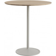 Muuto - Soft Tisch Ø95 cm hoch - Eiche geölt / Grau