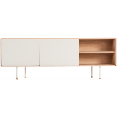 Gazzda - Fina Sideboard 180 - Mushroom / Eiche Weiß geölt Gazzda - Fina Sideboard 180 - Mushroom / Eiche Weiß geölt