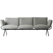 Magis - Officina 3-Sitzer Sofa - Divina Melange Grau / Schwarz