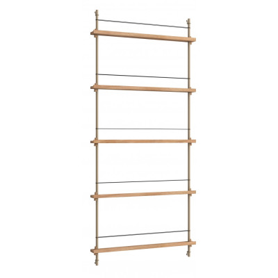 Moebe - MS.180.1 Magazin Regal Eiche - Eiche / Warmes Grau Moebe - MS.180.1 Magazin Regal Eiche - Eiche / Warmes Grau