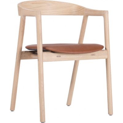 Gazzda - Muna Stuhl Eiche - Dakar Leder Whisky Gazzda - Muna Stuhl Eiche - Dakar Leder Whisky