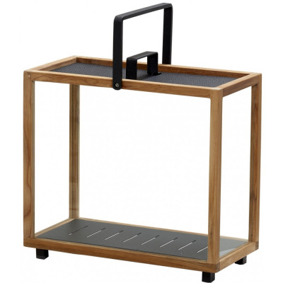 Cane-line - Lighthouse Lanterne rechteckig - Teak -  Lavagrau Cane-line - Lighthouse Lanterne rechteckig - Teak -  Lavagrau