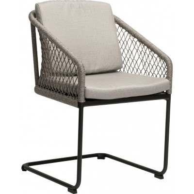 Stern - Odea Freischwingersessel - Kordel Salt / Kissen Cream Stern - Odea Freischwingersessel - Kordel Salt / Kissen Cream