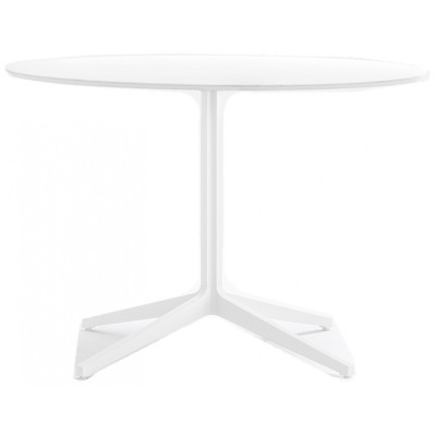 Pedrali - Ypsilon 4 Tisch - Laminat Ø990 4420 / Weiß Matt (BI300E) H500 Pedrali - Ypsilon 4 Tisch - Laminat Ø990 4420 / Weiß Matt (BI300E) H500
