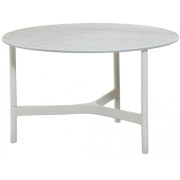 Cane-line - Twist Couchtisch medium - Weiß / Fossil Grau