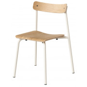 TIPTOE - Etude Stuhl Eiche Natur - Cremeweiß