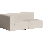 TIPTOE - Bridge Sofa 2-Sitzer - Elfenbein Beige | 1 Armlehne