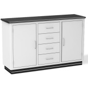 Müller Möbelfabrikation - Classic Line SB 124 Sideboard mit 4 Türen - Verkehrsrot Müller Möbelfabrikation - Classic Line SB 124 Sideboard mit 4 Türen - Verkehrsrot