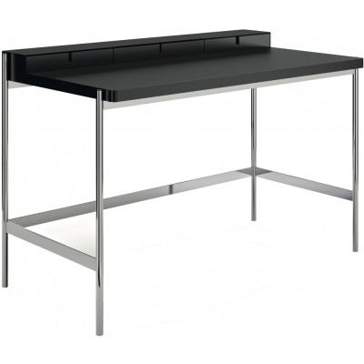 Müller Möbelfabrikation - PS20 Sekretär Gestell: Chrom - Korpus: Schwarz Müller Möbelfabrikation - PS20 Sekretär Gestell: Chrom - Korpus: Schwarz