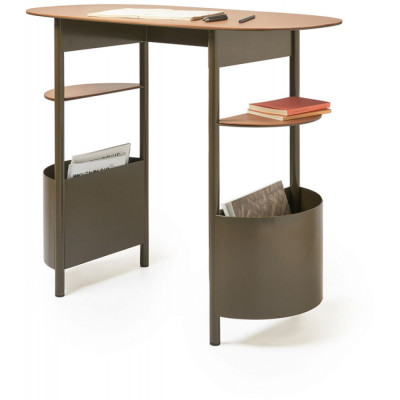 Opinion Ciatti - Vanilla Schreibtisch/Konsole - Dunkelgrün / Leder natur Opinion Ciatti - Vanilla Schreibtisch/Konsole - Dunkelgrün / Leder natur