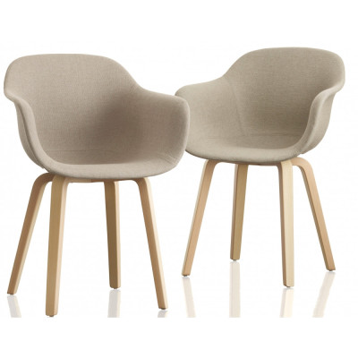 Magis - Substance Polstersessel Stoff - Beige | Aluminium Natur Magis - Substance Polstersessel Stoff - Beige | Aluminium Natur