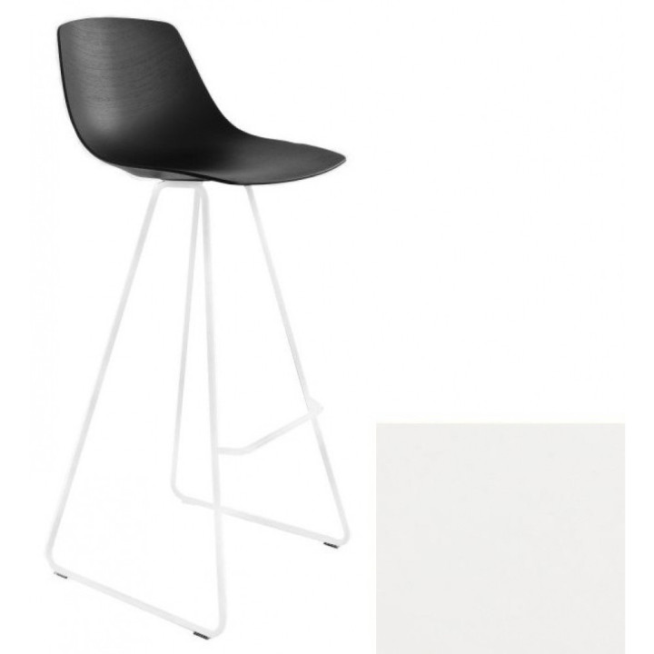 La Palma - Miunn Barhocker 75 cm weiß - Leder Weiß La Palma - Miunn Barhocker 75 cm weiß - Leder Weiß