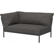Houe - Level 2 Lounge Sofa-Element Links Dunkelgrau - Dark Grey (Basic)