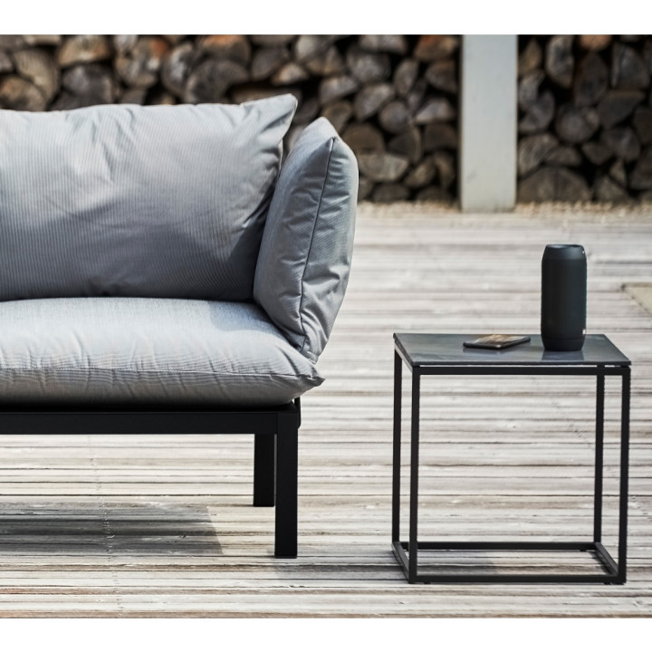 Fiam - Domino Beistelltisch - Schwarz / Graphit Grau Fiam - Domino Beistelltisch - Schwarz / Graphit Grau