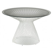 Emu - Heaven Tisch - 120 cm | Weiß glänzend | Rauchgrau