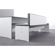 Conmoto - Rückenkissen für Riva Bank - beige