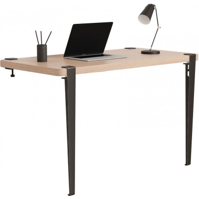 TIPTOE - Classic Wandschreibtisch ohne Schubladen - Dark Steel | Eichenholz TIPTOE - Classic Wandschreibtisch ohne Schubladen - Dark Steel | Eichenholz