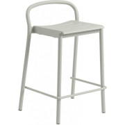 Muuto - Linear Steel Barhocker H 65 cm - Grau