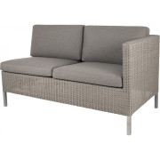 Cane-line - Connect Dining Lounge Sofa 2-Sitzer - Links | Taupe (Natté)
