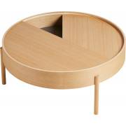Woud - Arc Couchtisch Ø 89 cm - Eiche geölt