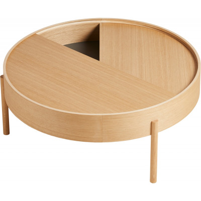 Woud - Arc Couchtisch Ø 89 cm - Eiche geölt Woud - Arc Couchtisch Ø 89 cm - Eiche geölt