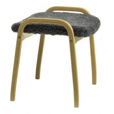 Swedese - Lamino Hocker - Buche | Schafsfell Schwarz Swedese - Lamino Hocker - Buche | Schafsfell Schwarz