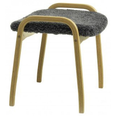 Swedese - Lamino Hocker - Buche | Schafsfell Braun (Espresso) Swedese - Lamino Hocker - Buche | Schafsfell Braun (Espresso)