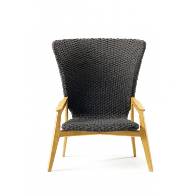 Ethimo - Knit Loungesessel - Hoch | Teak Natur Ethimo - Knit Loungesessel - Hoch | Teak Natur