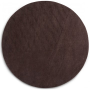 Northern - Row Teppich rund Ø200 - Dunkelbraun