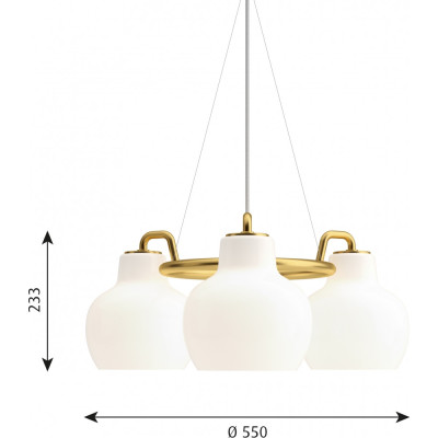 Louis Poulsen - VL Ring Crown 3 Pendelleuchte Louis Poulsen - VL Ring Crown 3 Pendelleuchte