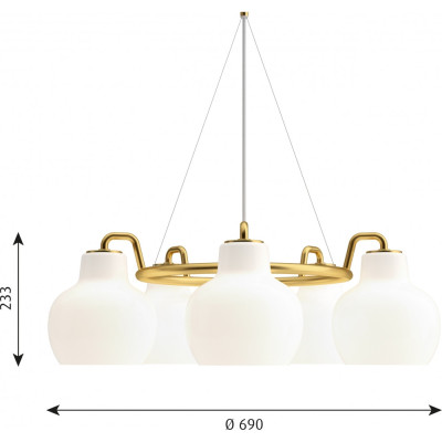 Louis Poulsen - VL Ring Crown 5 Pendelleuchte Louis Poulsen - VL Ring Crown 5 Pendelleuchte