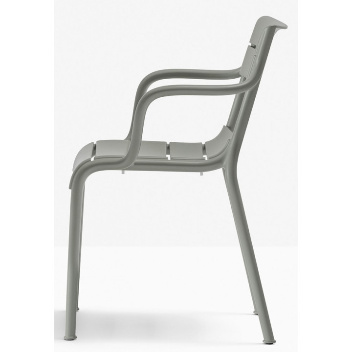 Pedrali - Souvenir 555R Armlehnstuhl  Recycled Grey Pedrali - Souvenir 555R Armlehnstuhl  Recycled Grey