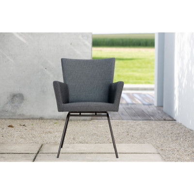 Stern - Artus Sessel VIP Edelstahl schwarz matt Stern - Artus Sessel VIP Edelstahl schwarz matt