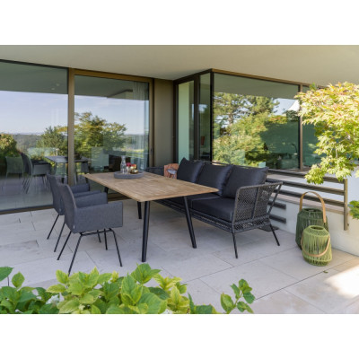 Stern - Artus Sessel VIP Edelstahl schwarz matt Stern - Artus Sessel VIP Edelstahl schwarz matt