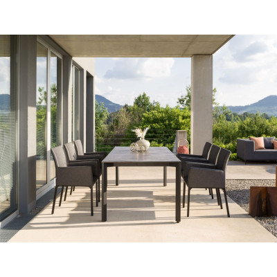 Stern - Artus Sessel Aluminium schwarz matt