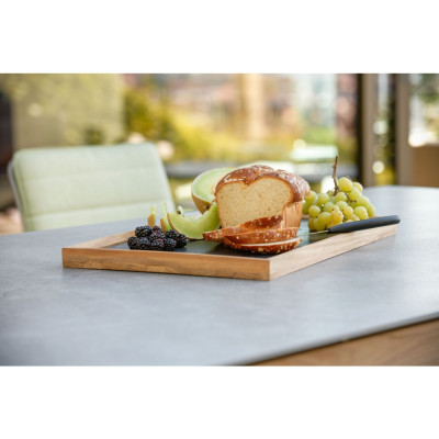 Stern - Tablett Teak mit Einlegeplatte Stern - Tablett Teak mit Einlegeplatte