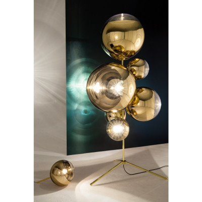 Tom Dixon - Mirror Ball Stand Chandelier Stehleuchte Tom Dixon - Mirror Ball Stand Chandelier Stehleuchte