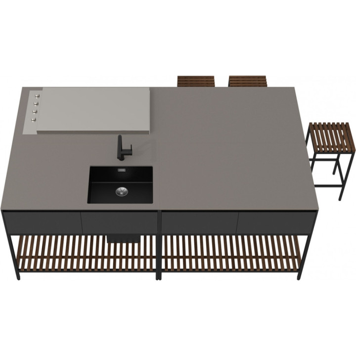 Conmoto - Ticino Frame Outdoor Modulsystem Counter Conmoto - Ticino Frame Outdoor Modulsystem Counter