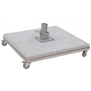 Weishäupl - Schirmständer für Freiarm Granit geflammt mit Rollen