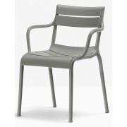 Pedrali - Souvenir 555R Armlehnstuhl  Recycled Grey